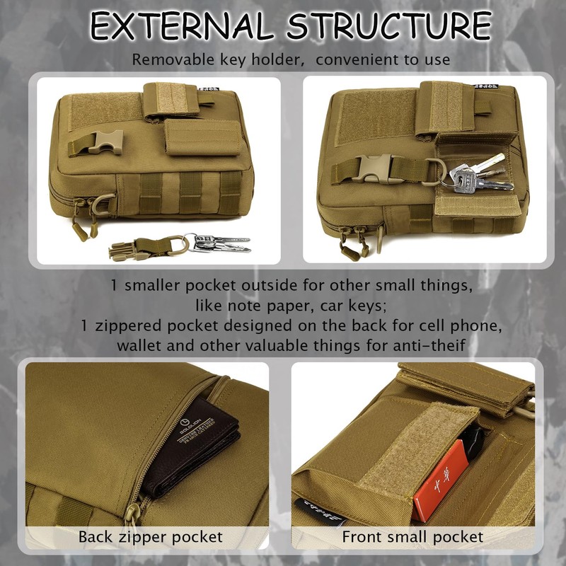 Protector Plus Tactical Messenger Bag Men Military MOLLE Crossbody Pack