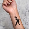 Azeeda 4 x 'Tanzender Mann' Temporäre Tattoos - Wasserfest, Hautfreundlich