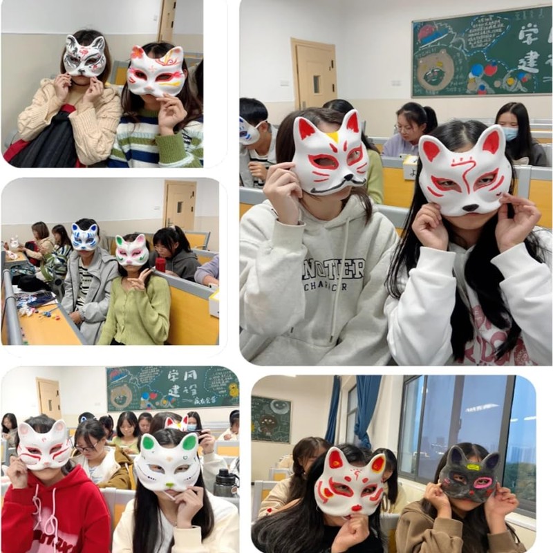 [Yesallwas] Cute Fox Mask Fox Somen Set of 3 Fox