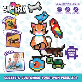 Character Options 07994 Simbrix Starter Pack Playful Pets with 1000+ brix Creative Activity STEAM Arts and Crafts Kids’ Toys for Girls & Boys Ages 5 and up