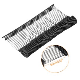 MECCANIXITY J Hook Standard Tagging Fasteners Plastic Regular for Garment Price Tag Label Tagging Barbs Black 0.97 Inch/25mm Pack of 1000