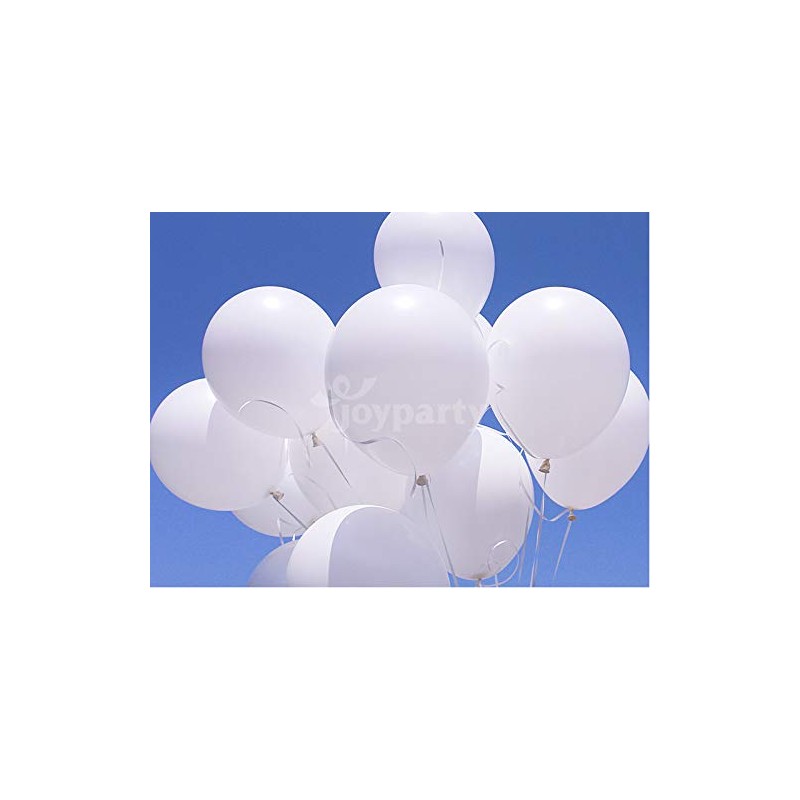 30 Pack 12" Round Balloons Standard White 30cm White Balloons