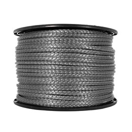 Rope & Cord 12-Strand DYMAX Rope | Gray | 10, 25, 50, 100, 600 ft | ½, ¼, 1/8, 3/8, 5/16 in | Made in The USA