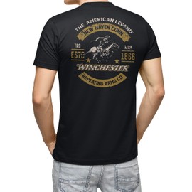 The American Legend Winchester USA T-Shirts for Men Black