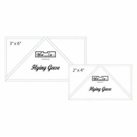 Bloc Loc Flying Geese Ruler Set 3~2"x 4", 3"x 6"