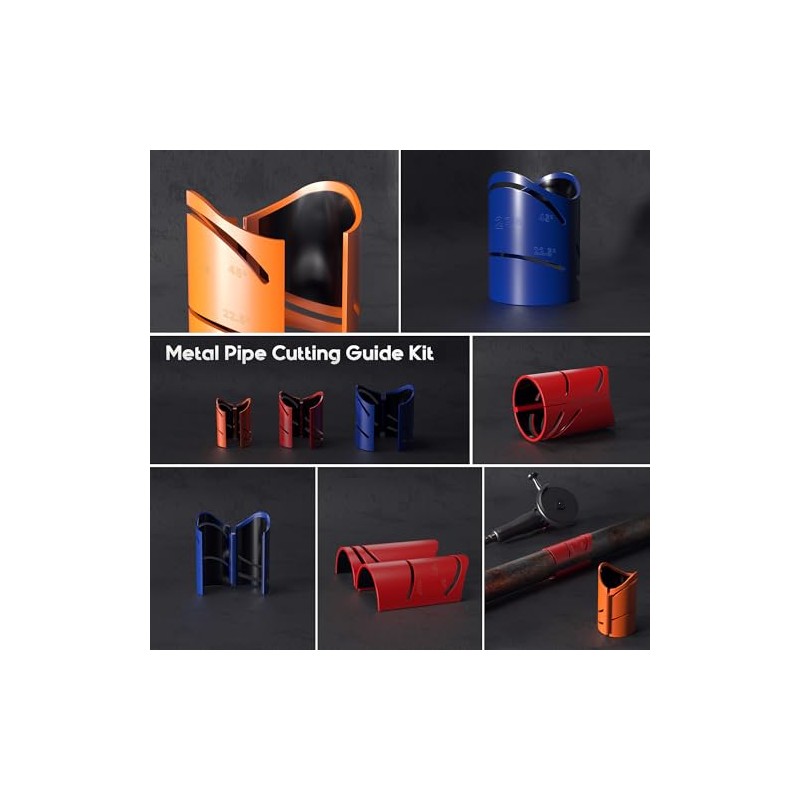 Metal Pipe Cutting Guide Kit, Pipe Cutting Guide Tool, Pipe