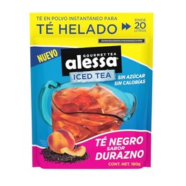 Té Helado Negro Alessa Durazno 160 g