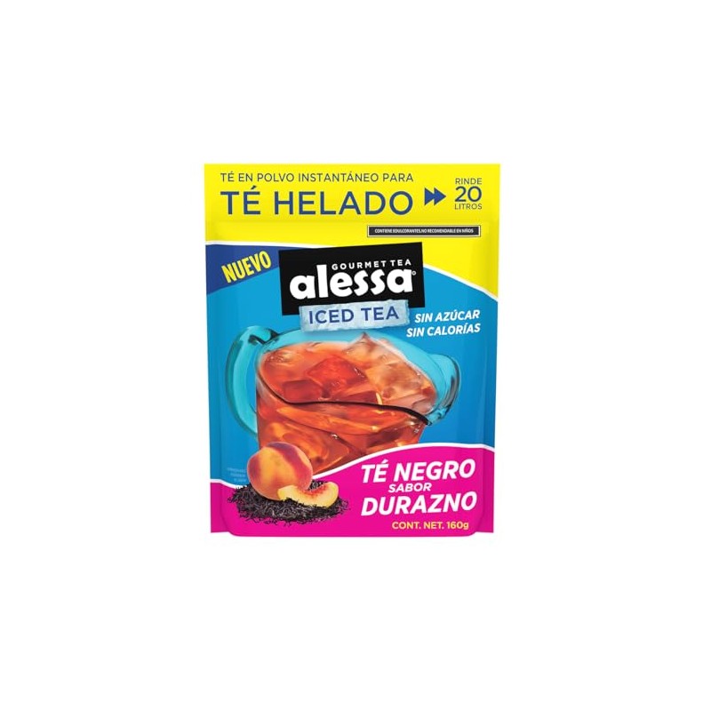Té Helado Negro Alessa Durazno 160 g