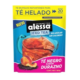 Té Helado Negro Alessa Durazno 160 g