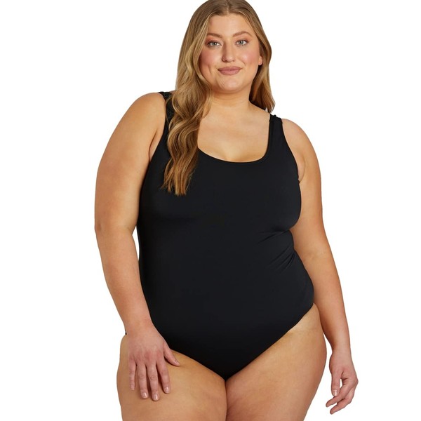 Sporti Plus Size HydroLast Chlorine Resistant Moderate Scoop Back One