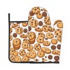 YYHWHJDE Cookies Food Chocolate Chip Biscuits Printed Quality Oven Mitts