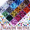 24 Colors Hotfix Rhinestones Kit, SS16 Glass Rhinestone for Bedazzling