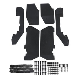 A-Premium Set of 4PCS Mud Flaps Splash Guards Mudguards Mudflaps with Hardware Kits Accessory Compatible with Honda Pioneer 1000-5, 2016-2018, Utility Vehicle (UTV), Black, Front and Rear