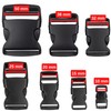 Your Day Mate Black Plastic Buckles for Webbings, Snap Fastener,
