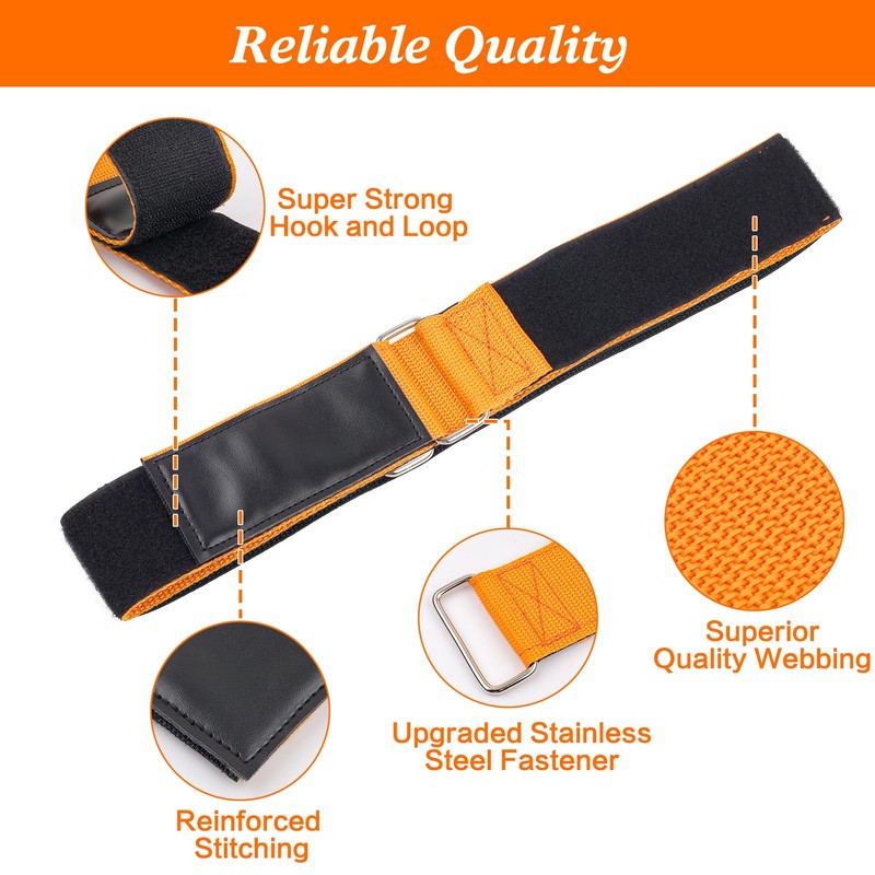Ladder Straps, Reusable Ladder Rack Straps,Super Reinforced Hook and Loop