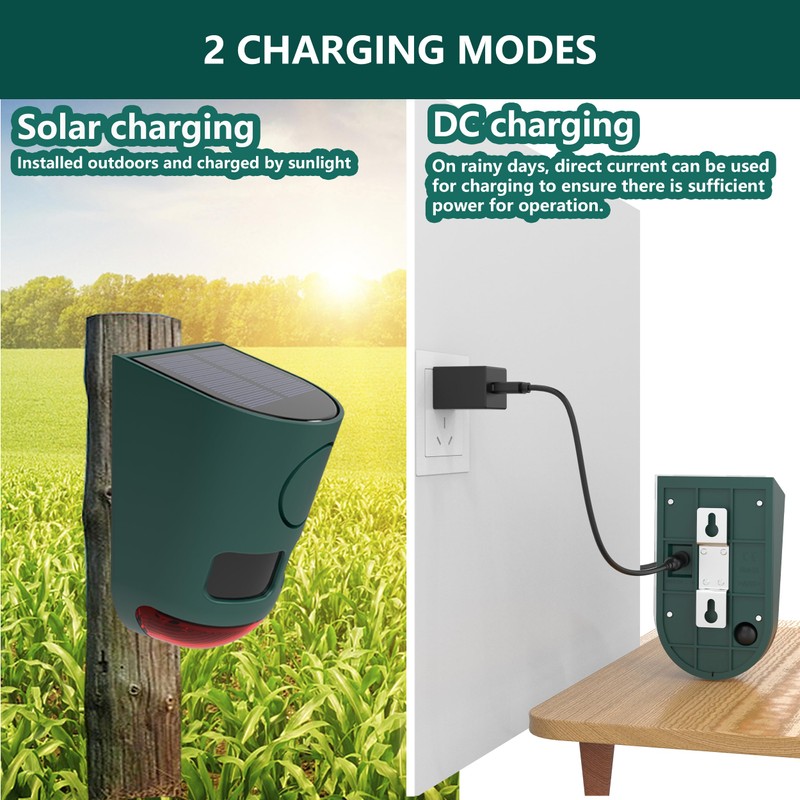 Comboss Solar Motion Sensor Alarm with ultrasonic, Motion Sensor Dog