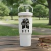 Termo Alto Acero Inoxidable Integrantes Bts Kpop 900 Ml Logo