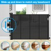 Reinforced 42 Inch Extra Tall Retractable Dog Gate with Reinforced