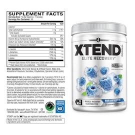 XTEND Original BCAA Sabor Frambuesa Azul, 30 Servicios. Suplemento Alimenticio a base de Aminoácidos