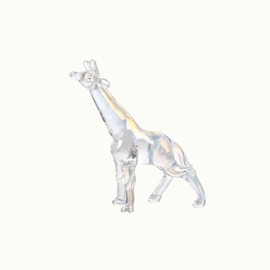 Ornalrist Crystal Clear Giraffe Collectible Figurines, Birthday Christmas Cute Giraffe Gifts for Women Children Crystal Decor for Home Office