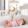Mobile Baby Wooden Sheep Mobile Baby Bed Wind Chime, Clouds