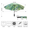 LANBRELLA Umbrella Compact Inverted Folding Umbrellas Auto Open Close -