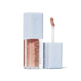 Kosas Wet Lip Oil Gloss - Hydrating Lip Plumping Treatment with Hyaluronic Acid & Peptides, Non-Sticky Finish (Unzipped)