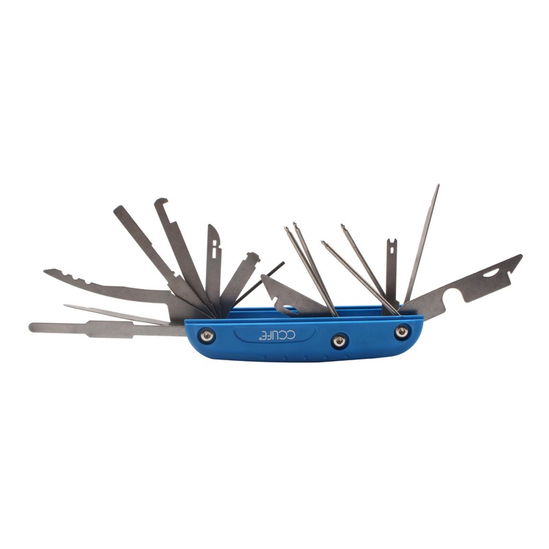 CCLIFE 2-Piece Car Radio Removal Tool Portable 16-in-1 Release Tool