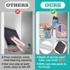 Kopinma Pack of 2 Shelf Organiser for Cupboard, Adjustable Locker