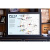 Framed College Football Stadium Map - Features Pac 12 Teams