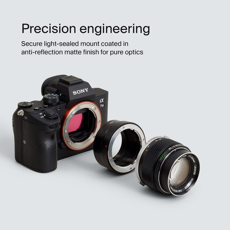 Urth Lens Adapter: Compatible with Olympus OM Lens and Sony
