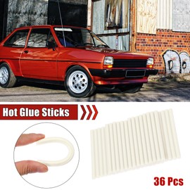 X AUTOHAUX 36pcs 7 x 100mm EVA Paintless Dent Repair Hot Melt Glue Sticks White Universal for Car Auto