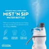 O2COOL Mist 'N Sip Misting Water Bottle Reusable Water Bottle
