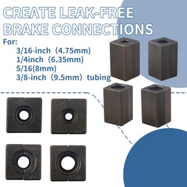 Bicos Professional Brake Line Flaring Tool 45 Degree Set Single, Bubble, Double Flare Tool Kit for Steel, Copper Tube