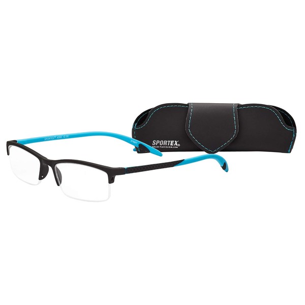 SAV Eyewear Men's Sportex Ar4150 Sport Blue Reading Glasses, 29 mm