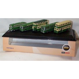 oxford 5 Piece Southdown Bus Set Leyland Weymann Plaxton Vehicle 1:148 N gauge scale diecast model