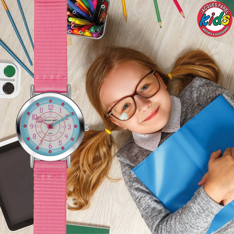 JACQUES FAREL Happy Learning KOP 04 Children's Learning Watch Girls