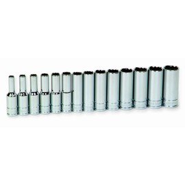 Williams 31936 14-Piece 3/8-Inch Drive Metric Deep 12 Point Socket Set
