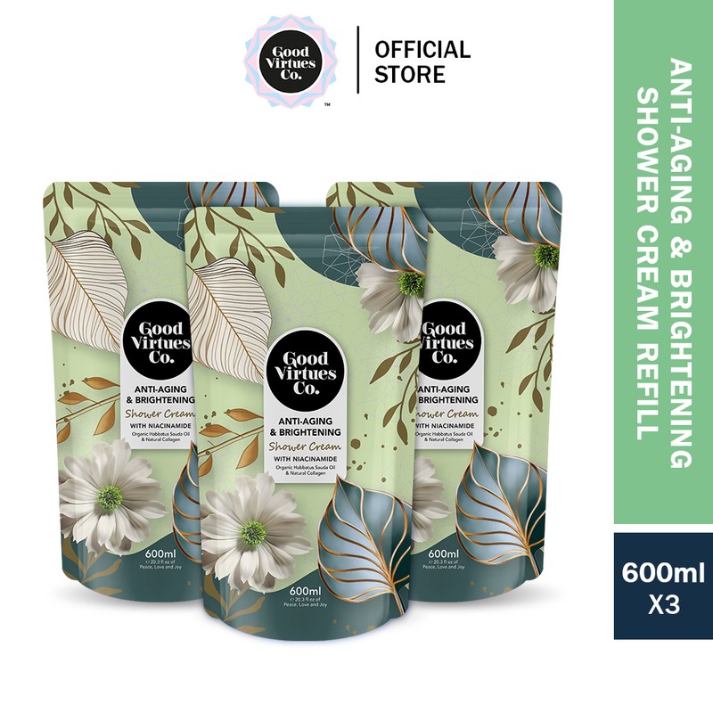 Good Virtues Co. Anti Aging & Brightening Shower Cream Refill