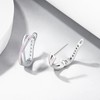 Opal Hoop Earrings 925 Sterling Silver Women's Small Hoop Earrings