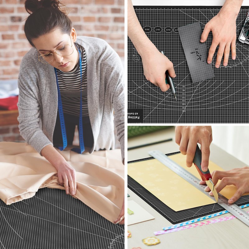 COOZEE Cutting Mat A4, 23 x 30 cm, 5-Layer Self-Healing