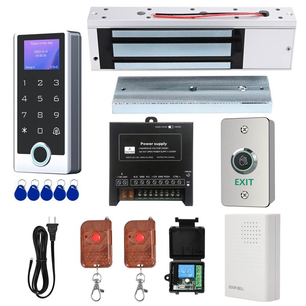 All-in-One Door Access Control System Kit, IP68 Waterproof Metal Keypad