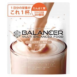 Balancer 18.9 oz (510 g) (30 servings), Milk Tea Flavor, 20 Types of Daily Supplements, No Artificial Sweeteners, Nutritional Drink