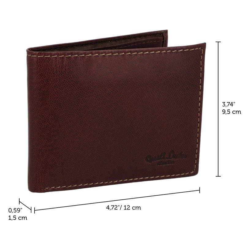 Gusti Leather Jörg Wallet Men's Leather, dark brown, Retro