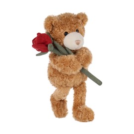 Apricot Lamb Rose Bear Stuffed Animals for Kids, Soft Cute Plush Toys for Baby Girl and Boy, Fluffy Rose Bear 7.9 Inches