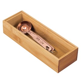 iDesign 41840 InterDesign Bamboo Stackable Box 3” x 9” x 2” Formbu Drawer Organizer - 3" x 9" x 2", 3" x 9" | InterDesign