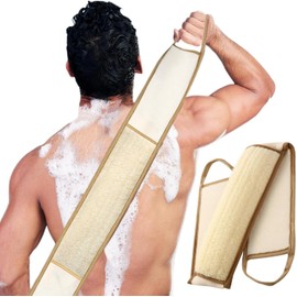 Exfoliating Natural Loofah Sponge, 1 Pack, Back Scrubber for Shower, Deeply Relax Your Body, for Men and Women