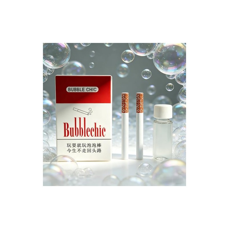 Bubble Cigarette Pack – Realistic Fake Cigarette Bubble Blower, Mini