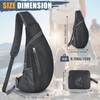 ZOMAKE Sling Backpack 10L - Small Crossbody Backpacks Waterproof Sling