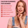 PYUNAFIT Calcium Gummies for Women 1200 mg, Calcium Chewables with